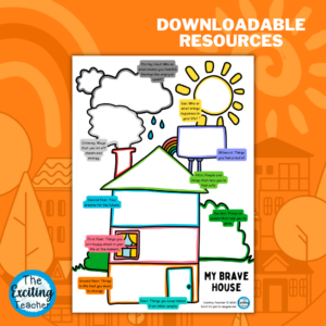 My Brave House All About Me Activity for Children and Teens by Exciting Teacher