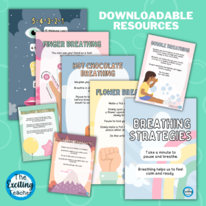 Breathing Strategies A4 Posters Pastel Collection Calm Corner for Children by Exciting Teacher