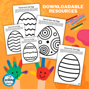 Decorate an Egg Mindful Arts and Crafts Fine-Motor Activity for Children by Exciting Teacher