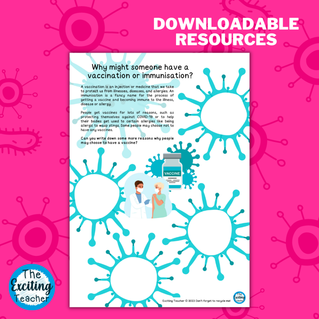 Vaccinations and Immunisations KS2 PSHE Activity for Children by Exciting Teacher