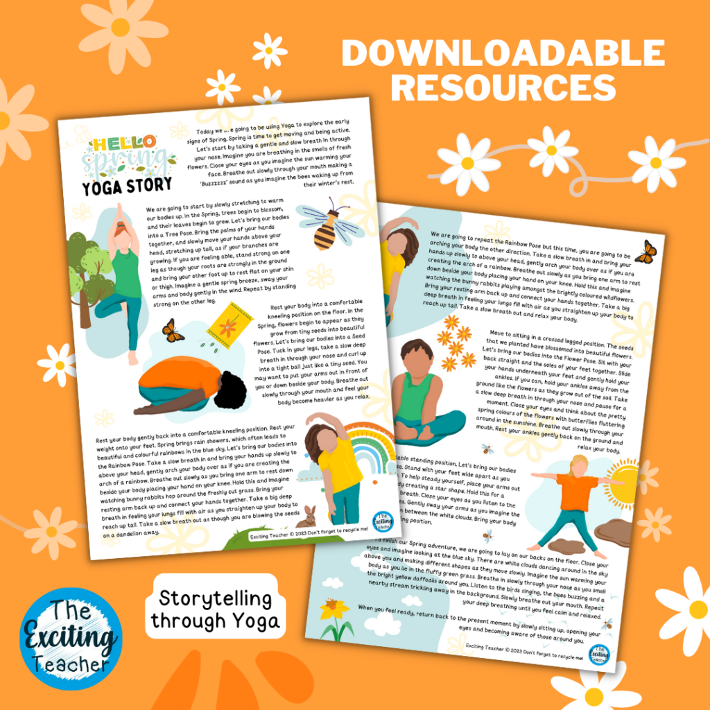 Spring Yoga Mindfulness Storytime for Children by Exciting Teacher