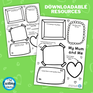 My Mum and Me Mothers Day Activity for Children by Exciting Teacher