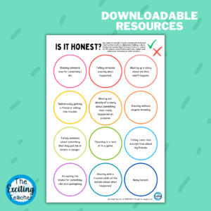 Is it honest Honest and Dishonest Sorting Activity for Children Discussed Based Prompts by Exciting Teacher