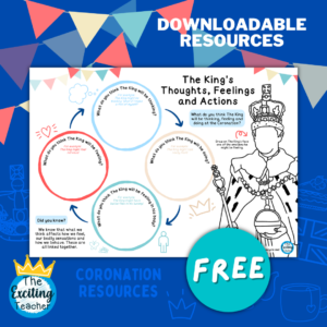 The Kings Thoughts Feelings and Actions CBT Cycle Inspired Activity KS2 by Exciting Teacher
