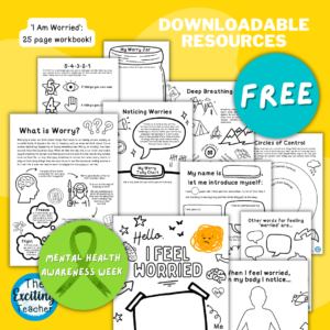 I Feel Worried Worry and Anxiety Themed Workbook by Exciting Teacher