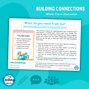 Mini Lesson Plan What Do You Need From Me Activity by Exciting Teacher PSHE Curriculum 2023
