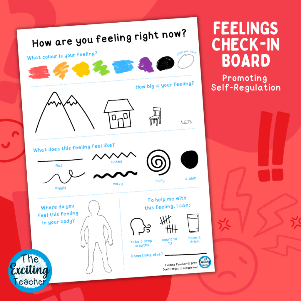 How are you feeling right now Feelings Check-In Board for Children by Exciting Teacher