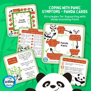 Panic Panda Cards for Supporting with Symptoms of Panic in Children by Exciting Teacher