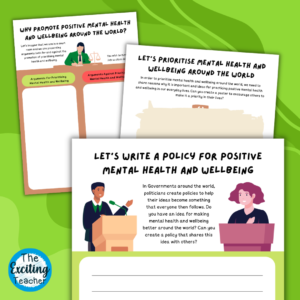 Prioritising Mental Health and Wellbeing Around the World Resources for Children by Exciting Teacher