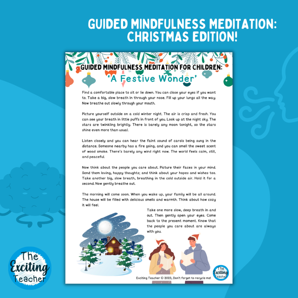 A Festive Wonder Guided Mindfulness Meditation for Children Christmas Editions by Exciting Teacher