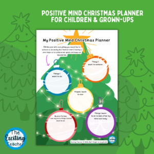 My Positive Mind Christmas Planner for Grown Ups and Children by Exciting Teacher
