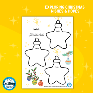 I wish... Christmas Wishes Activity for Children by Exciting Teacher