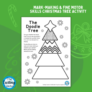 The Doodle Tree Mindful Mindfulness Christmas Activity for Children and Young People by Exciting Teacher