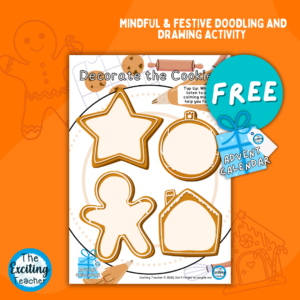 Advent: 'Decorate the Cookies' Christmas Biscuit Decorating Mindfulness Doodling Activity