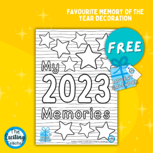 Advent: 'My 2023 Memories' Mindful Doodle Worksheet
