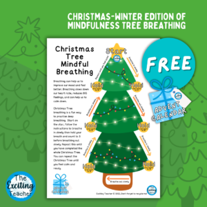 Christmas Tree Mindful Breathing for Children by Exciting Teacher