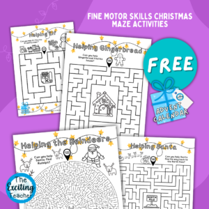 Advent: 'Christmas Mazes' Mindfulness Calming Activity