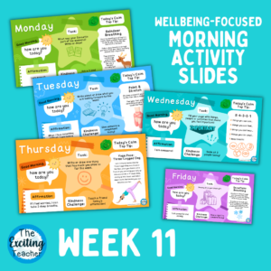 Week 11 Emotional Literacy and Wellbeing Focused Morning Activity Slides for Primary Children by Exciting Teacher