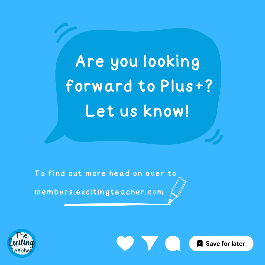 All About Exciting Teacher Plus+ Instagram Post