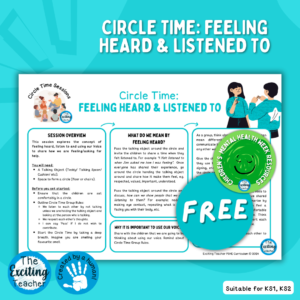 Children’s Mental Health Week Circle Time Sessions Plan by Exciting Teacher
