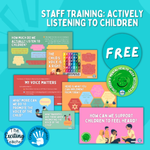 Staff Training Slides - How Can We Support Children to Feel Heard Children's Mental Health Week 2024 by Exciting Teacher