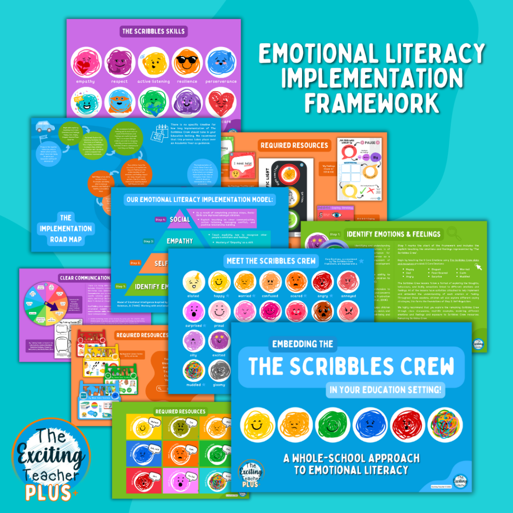 The Scribbles Crew A Whole-School Approach to Emotional Literacy Framework by Exciting Teacher