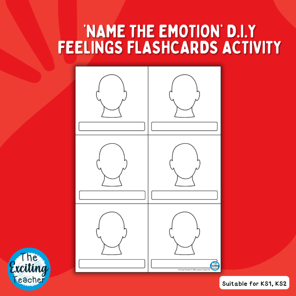 Name and Draw the Emotion DIY Flashcards Activity by Exciting Teacher
