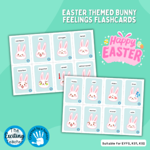 Bunny Rabbit Big Emotions Flashcards by Exciting Teacher