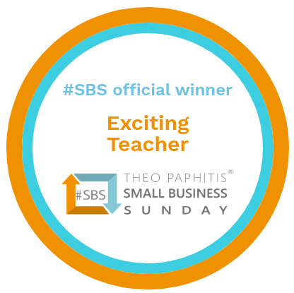 SBS Theo Paphitis Winners Badge Exciting Teacher