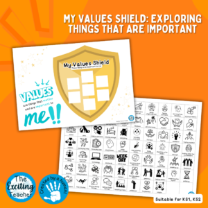 Life Values My Values Shield Things That Matter And Important To Me Activity by Exciting Teacher