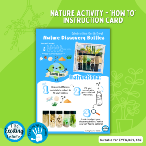 Discovery Bottles Nature Themed Activity Instruction Cards Celebrating Earth Day by Exciting Teacher 2024