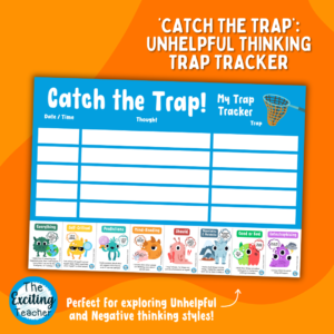 Catch the Trap My Trap Tracker Unhelpful Thinking Trap Activity by Exciting Teacher