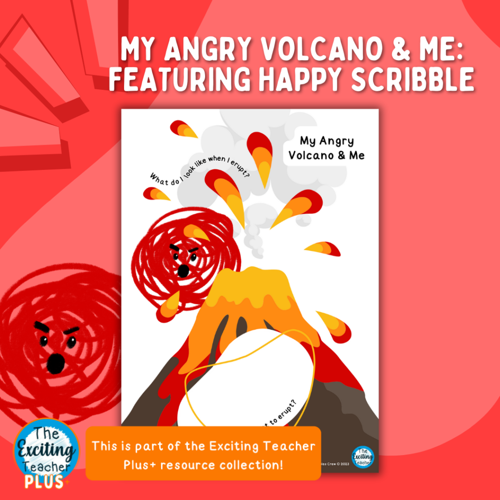 My Angry Volcano & Me Activity Exploring Anger by Exciting Teacher