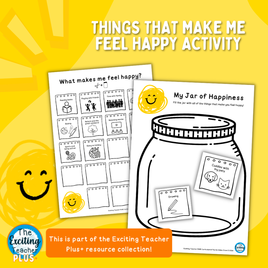 My Jar of Happiness Activity for Children Exciting Teacher 2024
