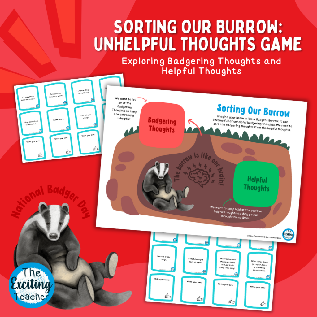 Sorting Our Burrow Unhelpful Thinking Game by Exciting Teacher 2024