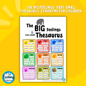 The Big Feelings Very Small Thesaurus by Exciting Teacher and Scribbles Crew 2024