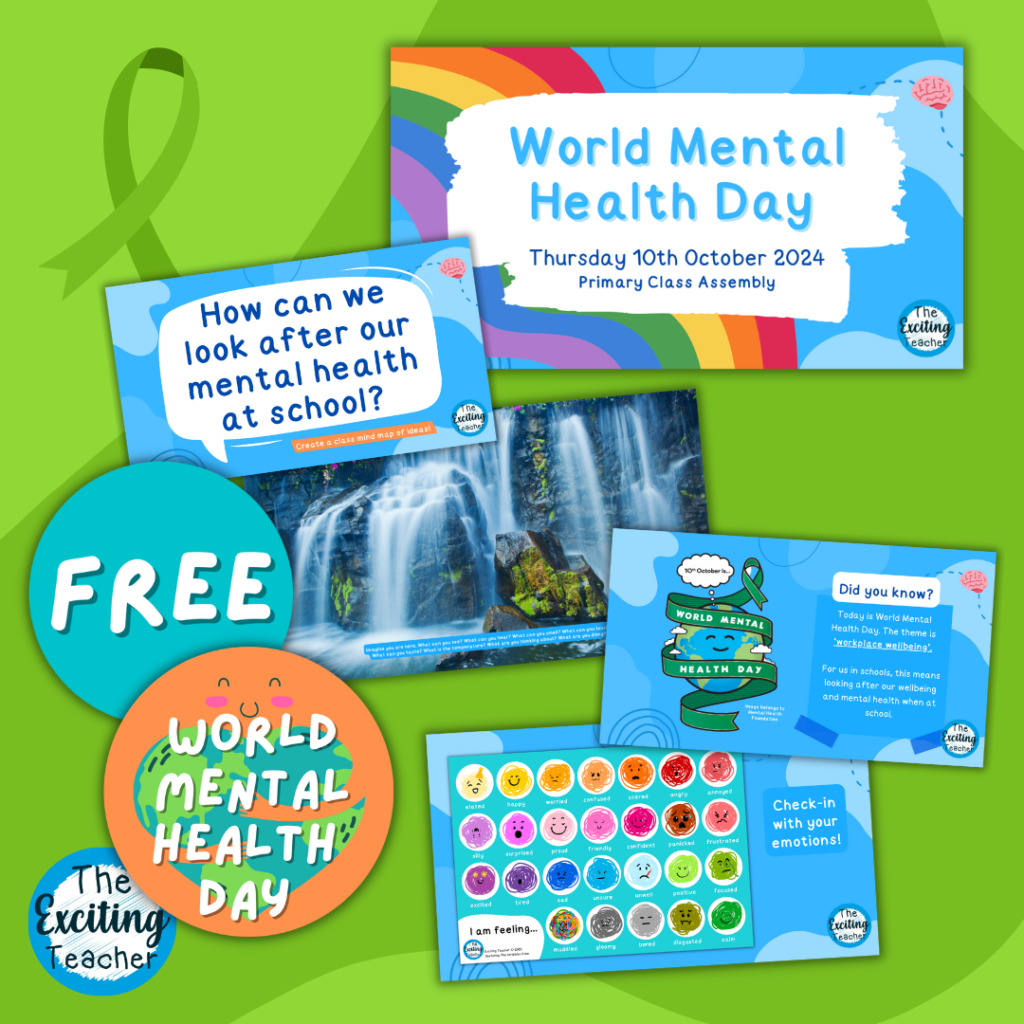 World Mental Health Day 2024 Primary Assembly PPT Slides by Exciting Teacher