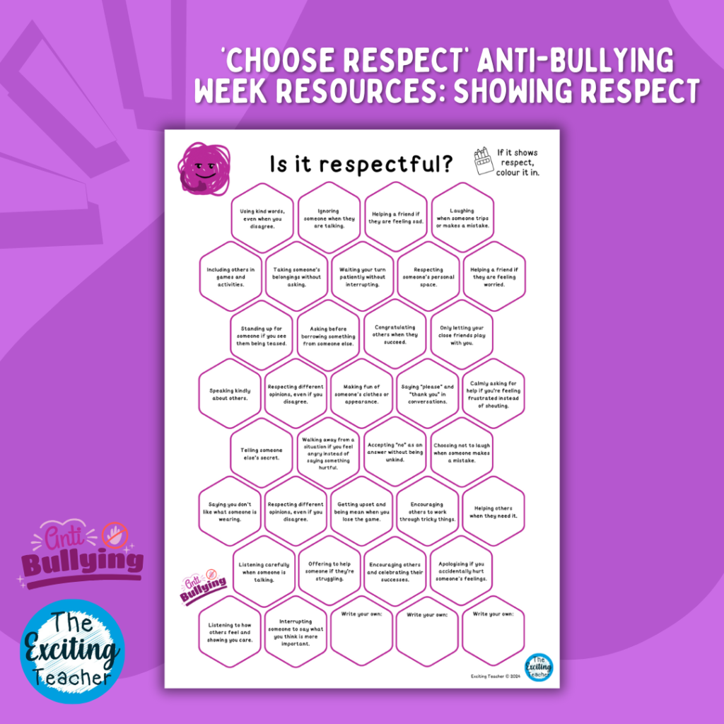 Is It Respectful Anti-Bullying Week Choose Respect Resource Pack for Children by Exciting Teacher 2024