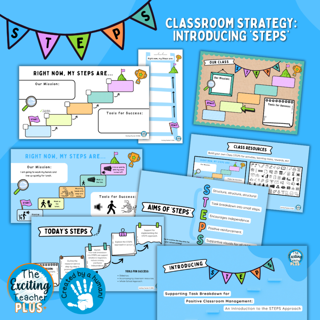 STEPS Approach - Supporting Task Breakdown for Positive Classroom Management An Introduction to the STEPS Approach by Exciting Teacher PLUS 2024